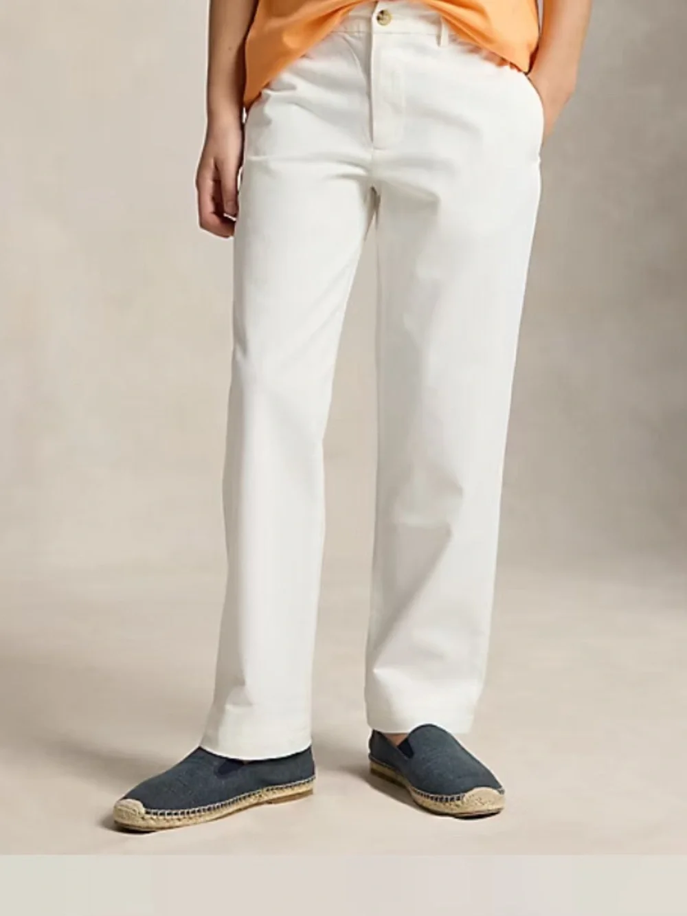 Ralph Lauren White boys Cotton Chinos